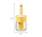 Oil Dispenser for Kitchen, 2 IN 1 Oil Dispenser Bottle with Silicone Basting Brush for Cooking Vinegar Sauce BBQ Grill Frying Baking,Air Fryer (pack of 1) - Image 2