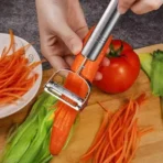 Stainless Steel Carrot Potato Fruit Peeler Durable Razor Sharp Cutter - Image 2